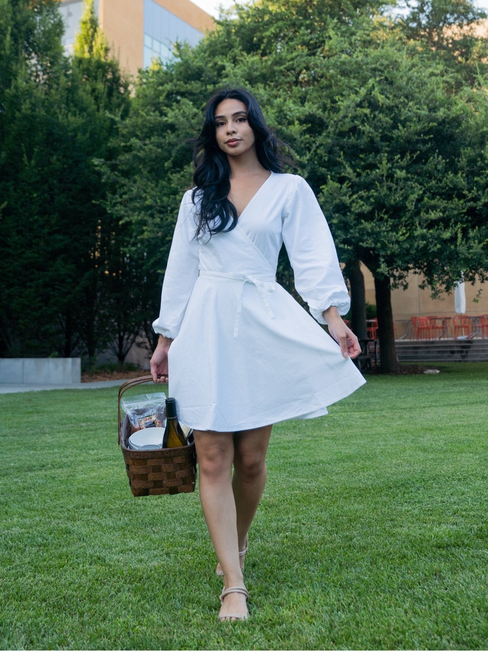 Boyish NWT White 100% Organic Cotton Wrap Dress